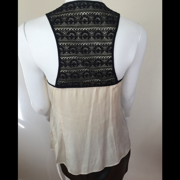 Nanette Lepore ivory silk embellished tank - Picture 2 of 8